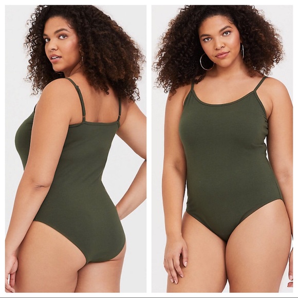 torrid Tops - Torrid olive green foxy bodysuit